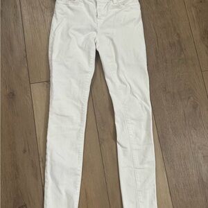 J Brand White Skinny Leg Jeans size 26